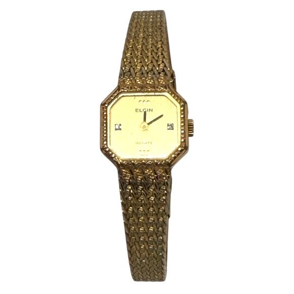 Vintage Elgin Gold-Tone Quartz Watch – Needs Battery - Picture 1 of 5